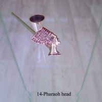 Silver weed pipe 14-Pharaoh-head.