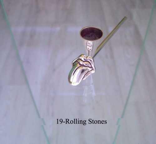 Silver weed pipe 19-Rolling-Stones.