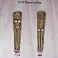 Silver weed pipe 29-Chillum-standing.