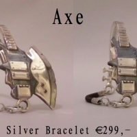 Axe guitar bracelet.