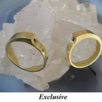 Gold 14crt. wave rings with Sapphires.