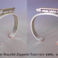 Silver Zeppelin train 1929  Bracelet.