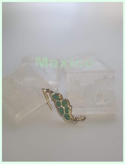 Silver Mexico Brooch