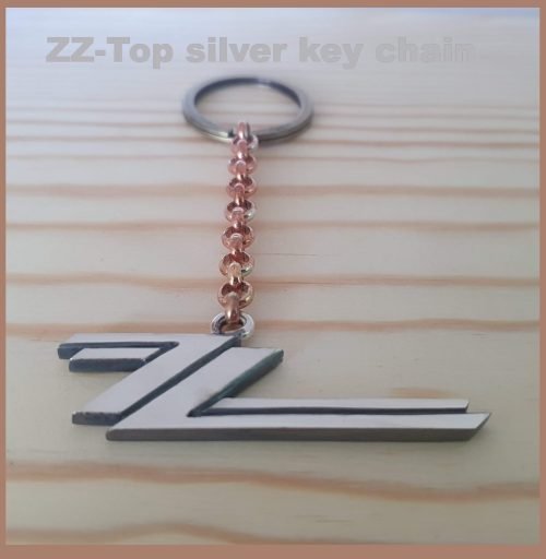 Silver Key chain ZZ-Top.